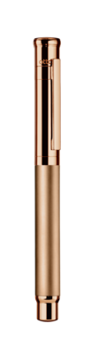Design 04 Fountain Pen - Rose gold, Barrel rosegold plated matte, parts rosegold plated shiny