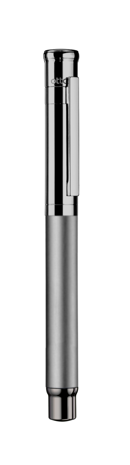 Design 04 Rollerball - &quot;Ruthenium gray, Barrel Ruthenium plated matte, parts ruthenium plated shiny&quot;