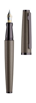 Design 06 Fountain pen M, ash grey matt, fittings pvd coated