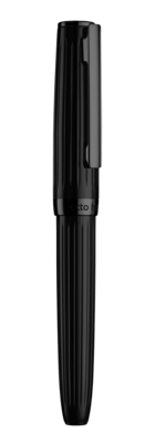 Otto Hutt Design 07 Үзгэн бал-Barrel and cap, PVD black matt, fittings PVD shiny