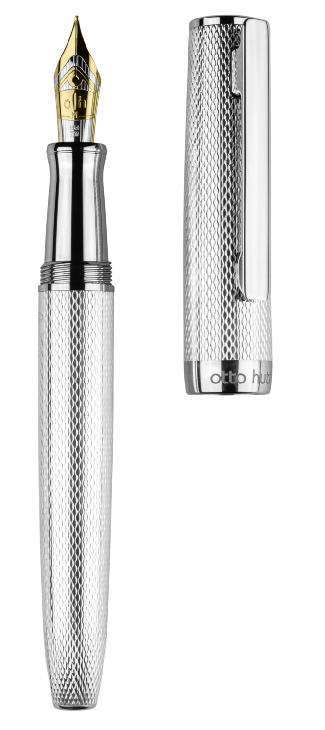 Otto Hutt Design 07 Үзэг/ Barrel and cap silver Ag925, corn-guilloché, fittings platin-plated