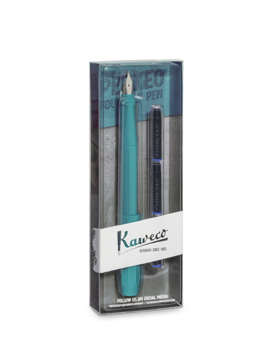 Kaweco PERKEO Fountain Pen Pack Breezy Teal F	0.7 mm