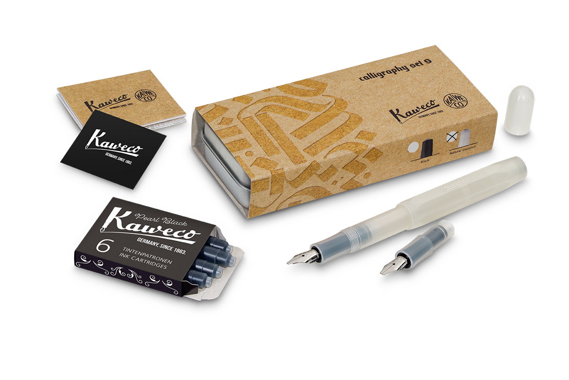 Kaweco CALLIGRAPHY SPORT Set &quot;S&quot; Natural Coconut	mix