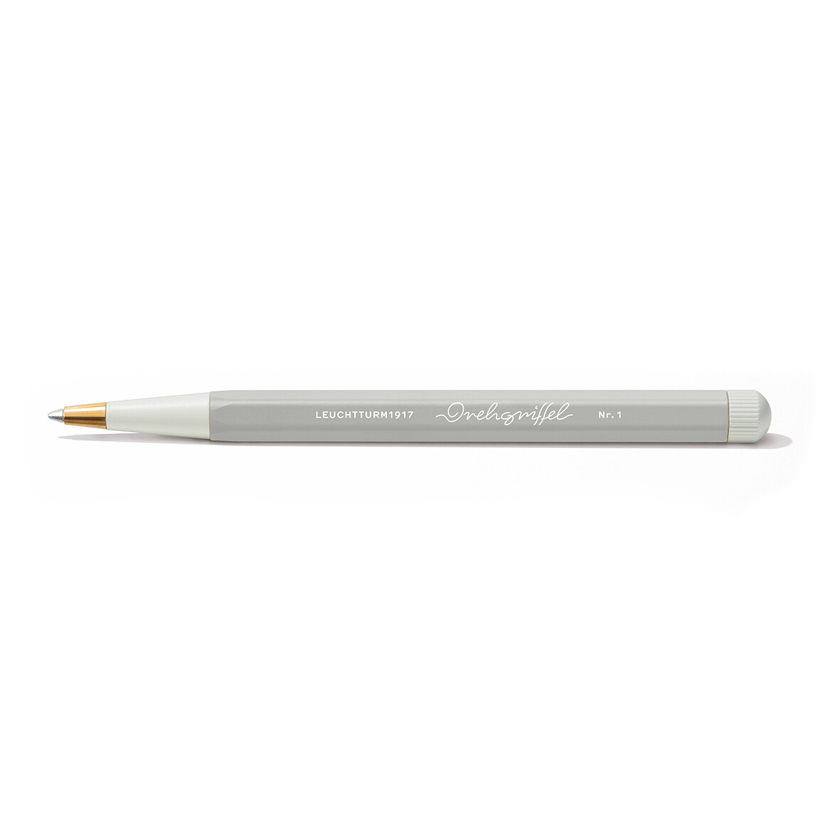 Drehgriffel Nr. 1, Light Grey -  (gel pen with black ink)