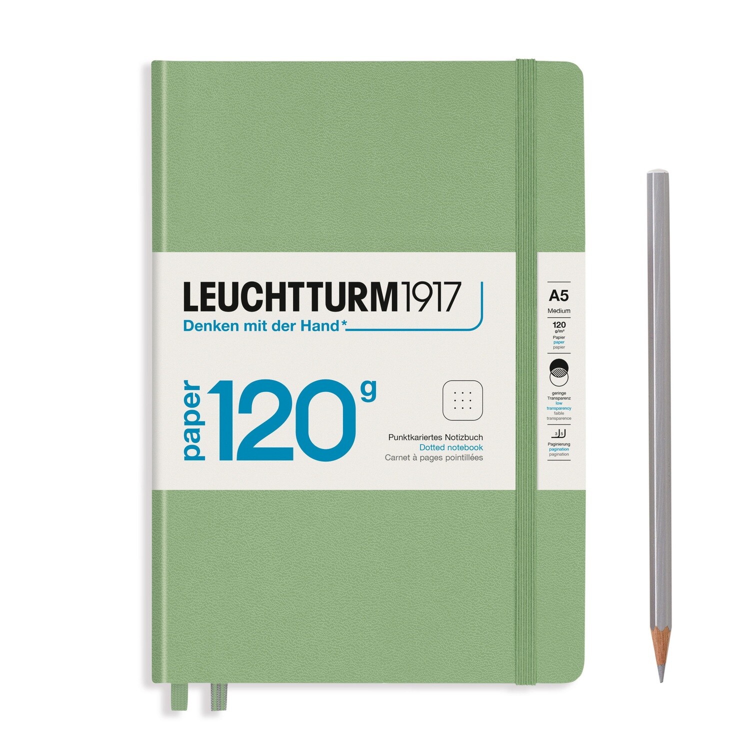 Sage, 120G Edition notebook, Medium (A5), 203 pages, Принт: Цэгэн