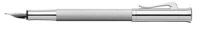 Fountain pen Guilloche Rhodium M