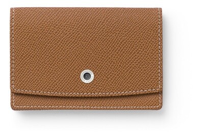 Business card case landscape Cognac