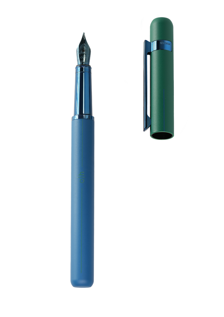 Design 03 Fountain Pen Matt Blue-Green Blue