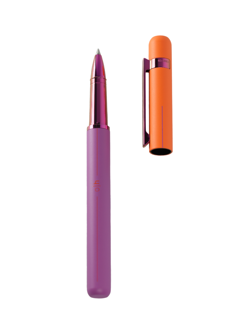 Design 03 Rollerball Pen Matt Purple-Orange Purple