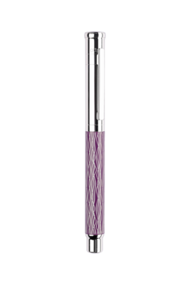 Design 04 Rollerball Shaft Guilloche Purple Platinum