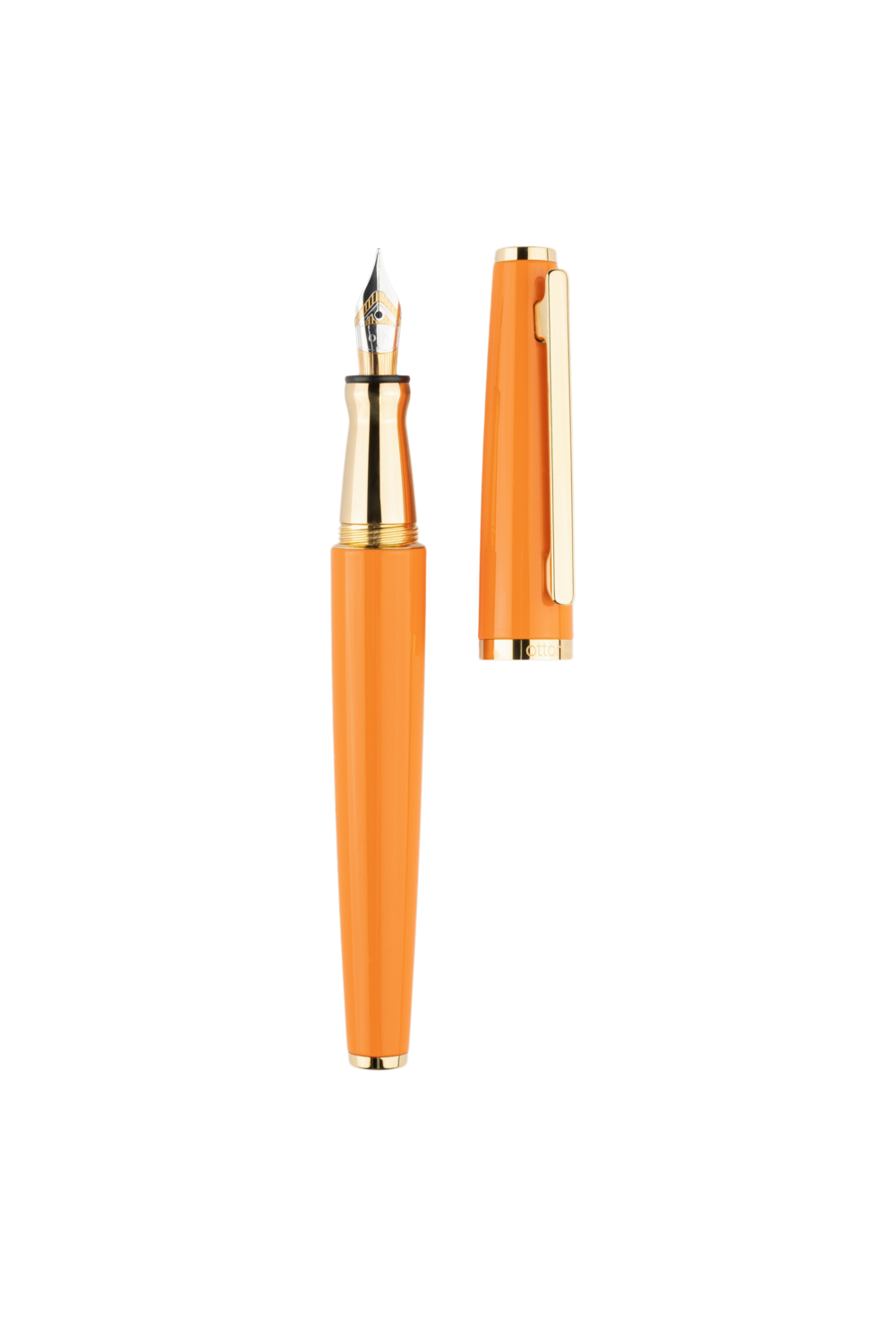 Design 06 Fountain Pen Gloss Orange Gold