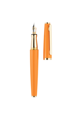 Design 06 Fountain Pen Gloss Orange Gold