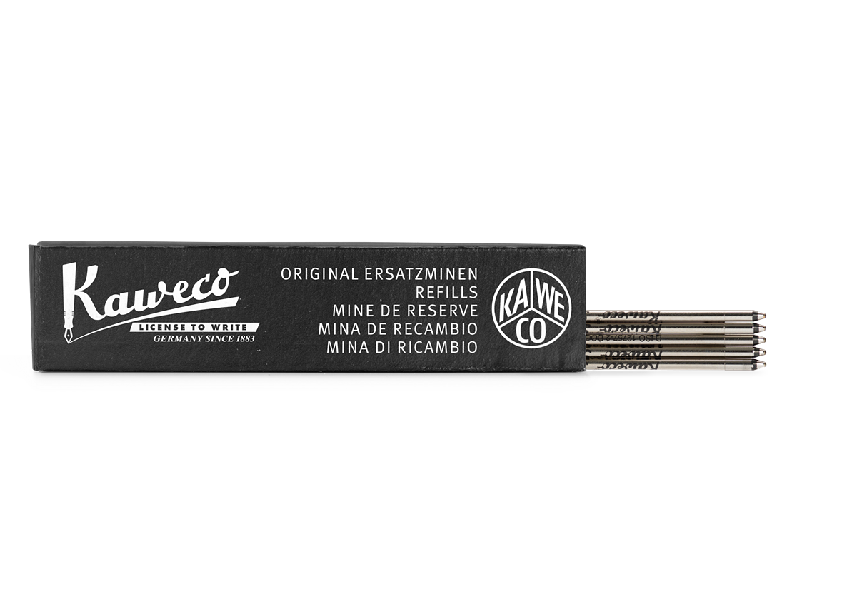 Kaweco D1 Ballpen Refill Black 1.2 - 5 pcs, Colors and sizre: Black 1.2mm - 5pcs