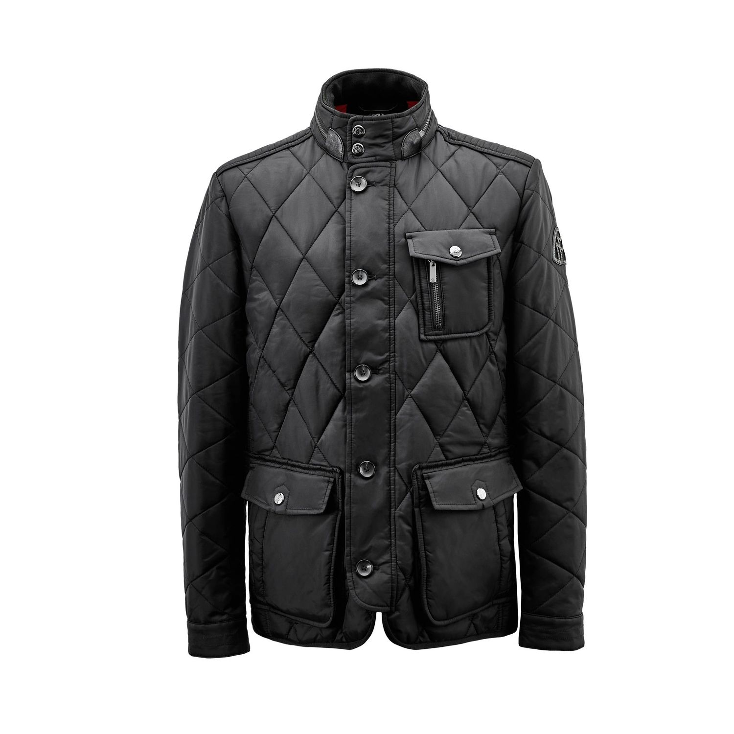 THE LEISURE I Men`s quilted jacket BLACK