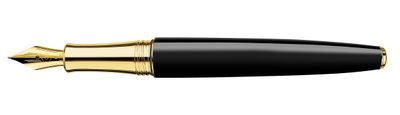 LÉMAN™ EBONY BLACK GOLD-PLATED Fountain Pen