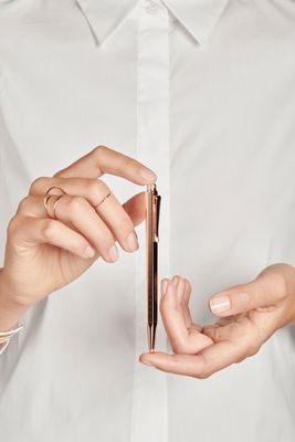 ECRIDOR™ CHEVRON Ballpoint Pen Rose Gold