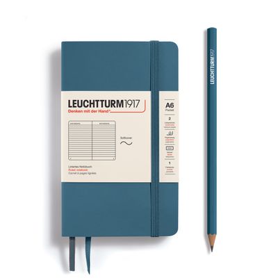 Stone Blue, Softcover, Pocket (A6), 123 p., ruled