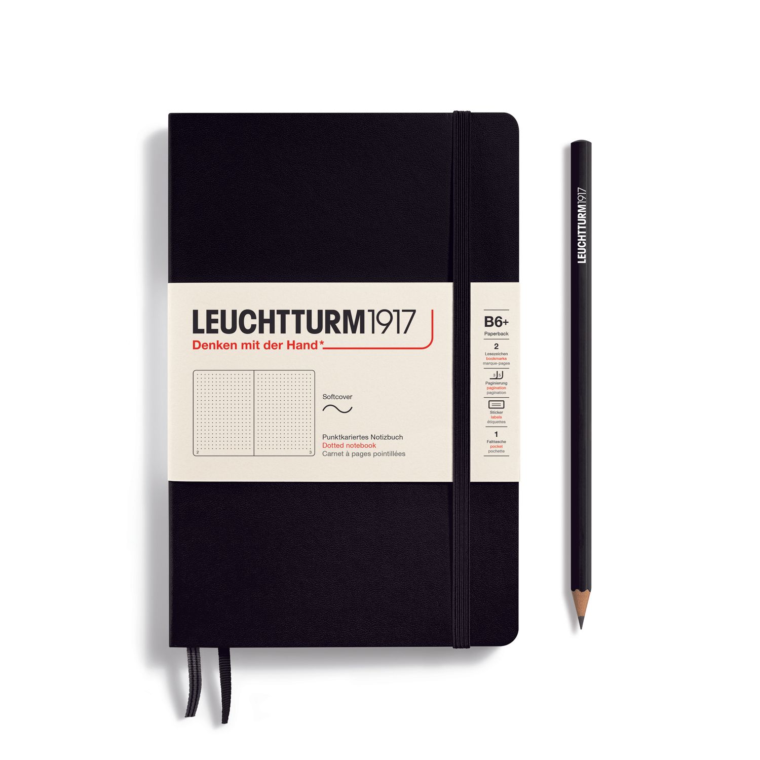 Black, Softcover, Paperback (B6+), 123 p., dotted