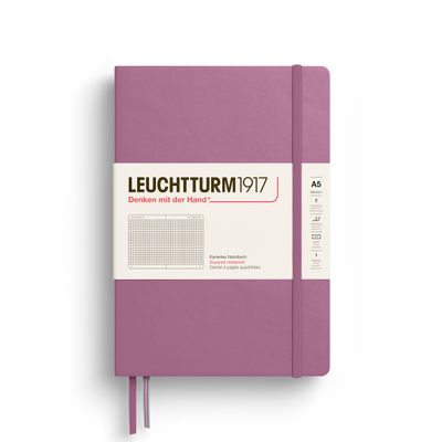 Dusty Rose, Medium (A5), 251 p.,squared
