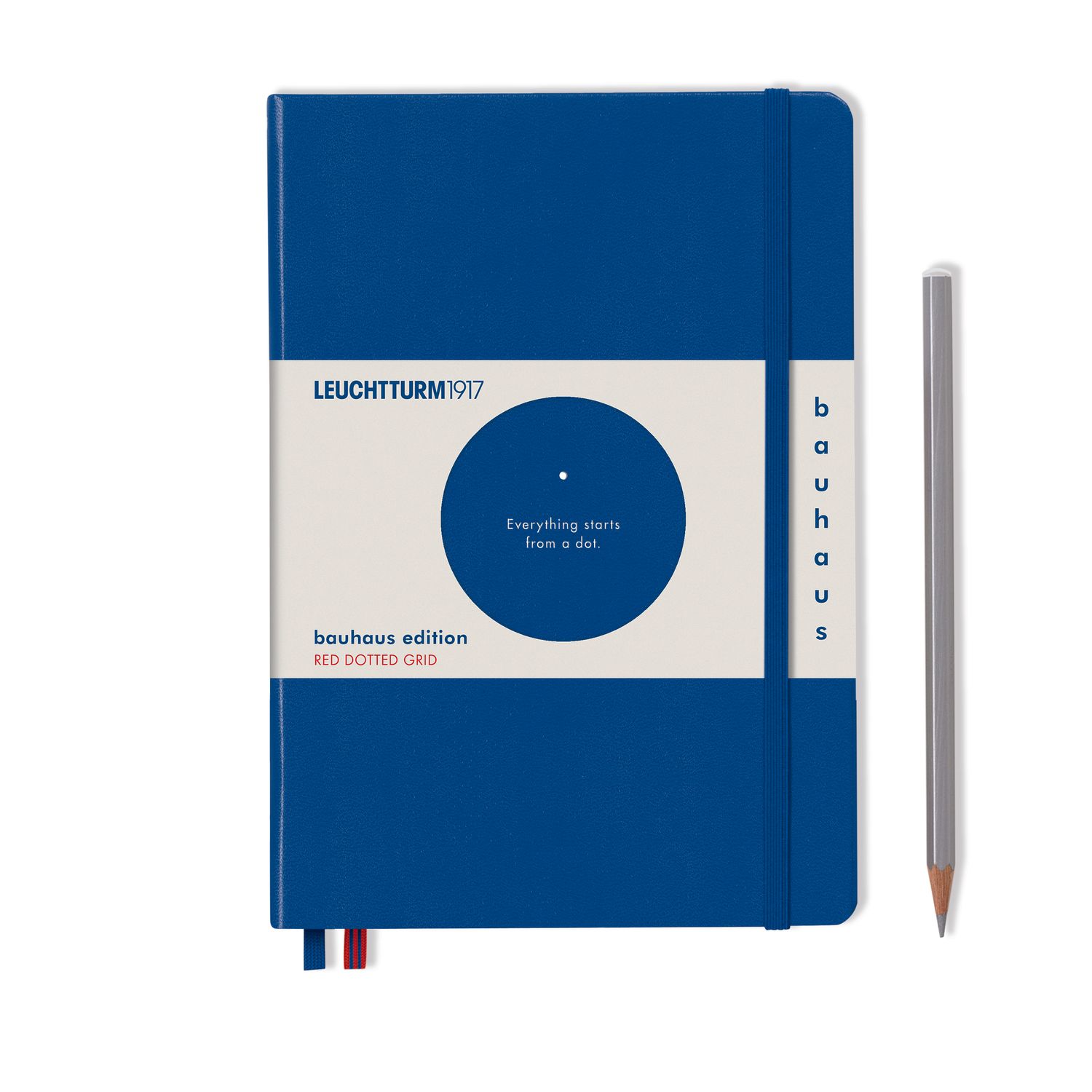 Royal Blue, Bauhaus Edition, Notebook Medium (A5), Hardcover, 251 numbered pages, Dotted