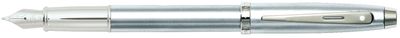 Sheaffer® 100 Brushed Chrome Fountain Pen With Chrome Trims Medium nib