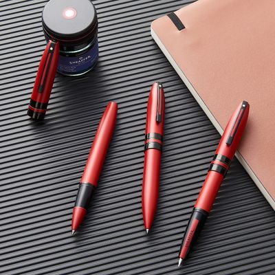 Sheaffer® ICON 9111 Metalic Red Fountain Pen With Gloss Black trim-F