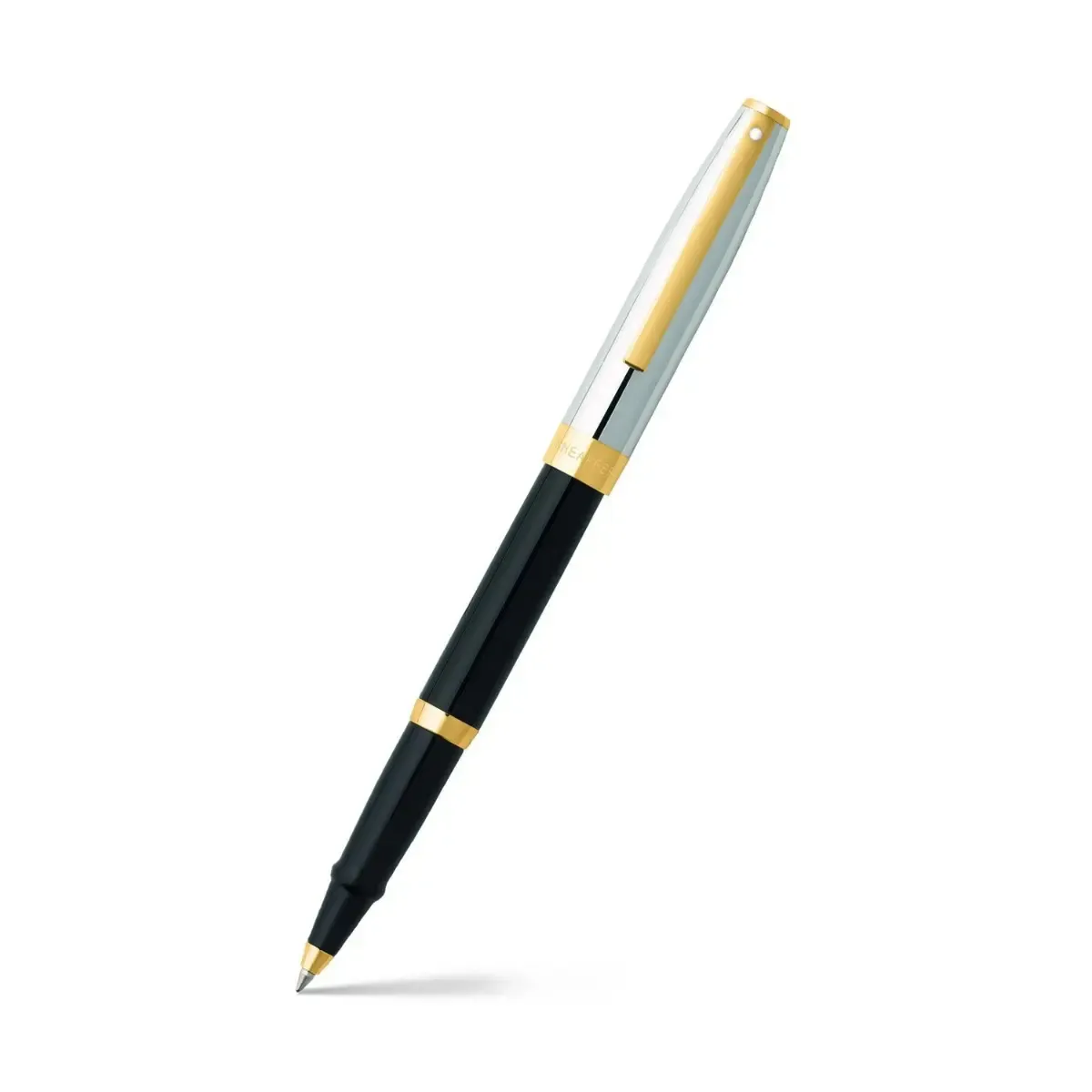 Sheaffer® SAGARIS 9475 Gloss Black Barrel and Chrome Cap Rollerball Pen With Gold Tone Trim