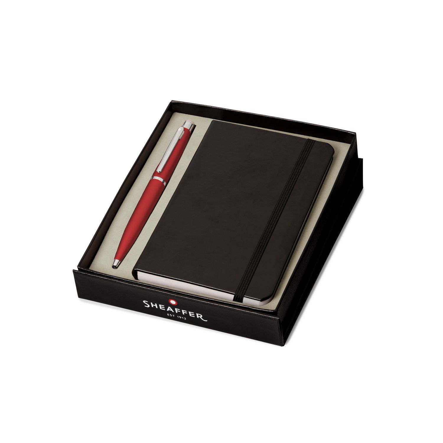 PEN SHEAFFER VFM G9403  EXCESSIVE RED WITH CHROME PLATED TRIMS FINE FP