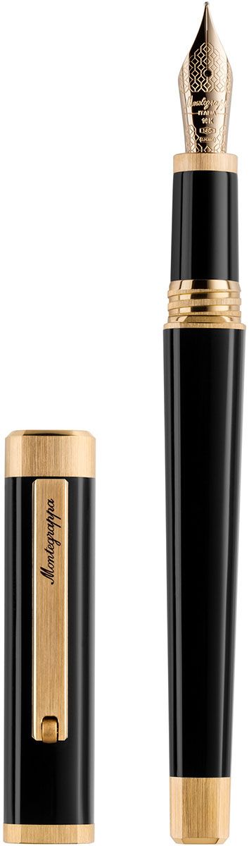 Quattro Fountain Pen, Yellow Gold pl., Broad, 14k Gold Nib