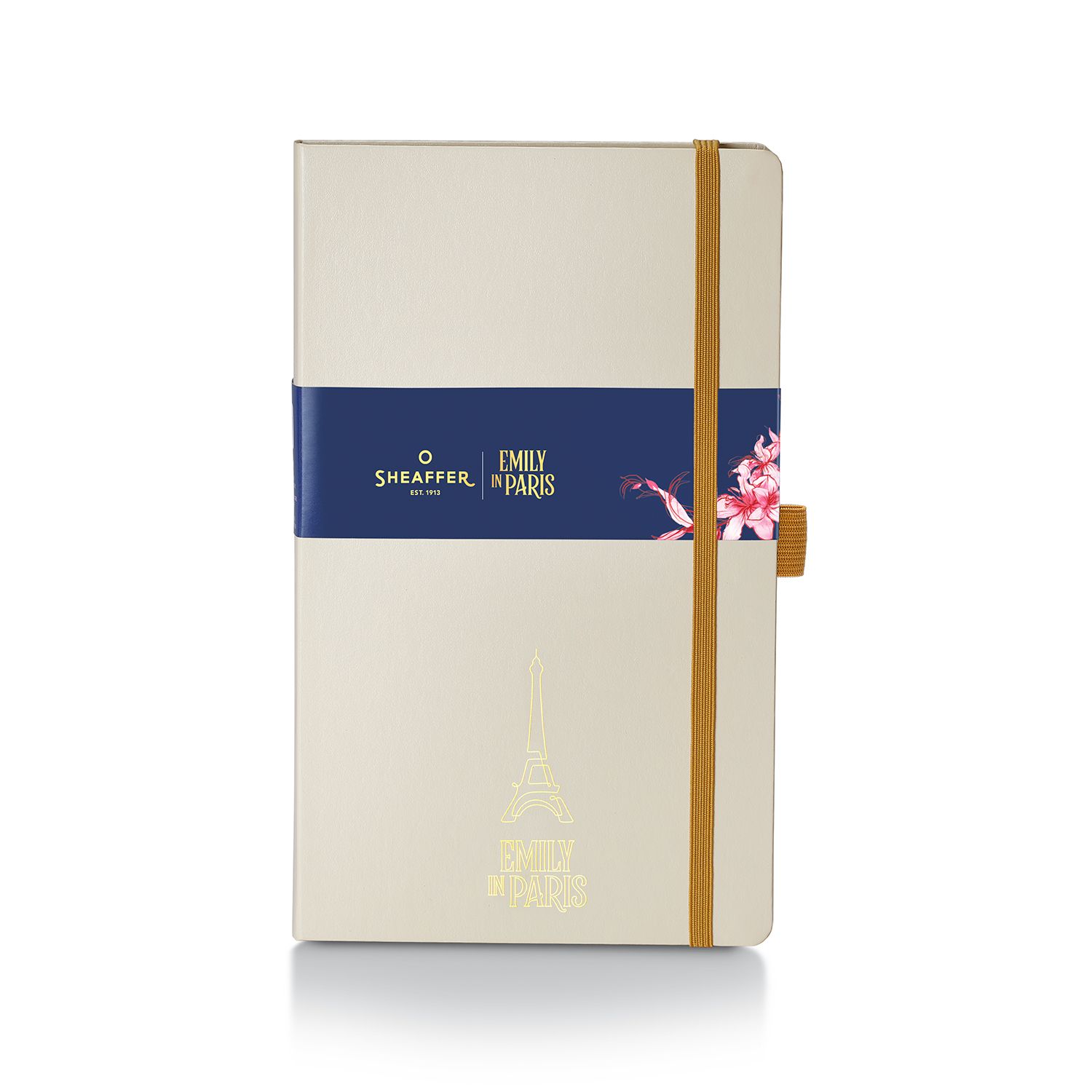 Sheaffer Emily in Paris Medium Journal 90 GSM Ink Friendly Paper with Embossed Eiffel Tower - Beige