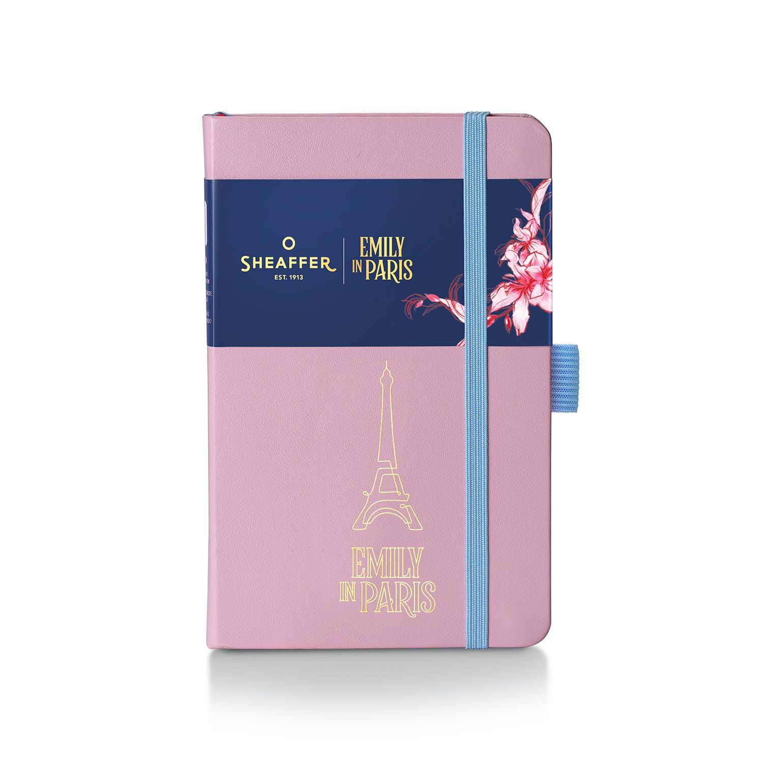 Sheaffer Emily in Paris Small Journal 90 GSM Ink Friendly Paper with Embossed Eiffel Tower - Pink