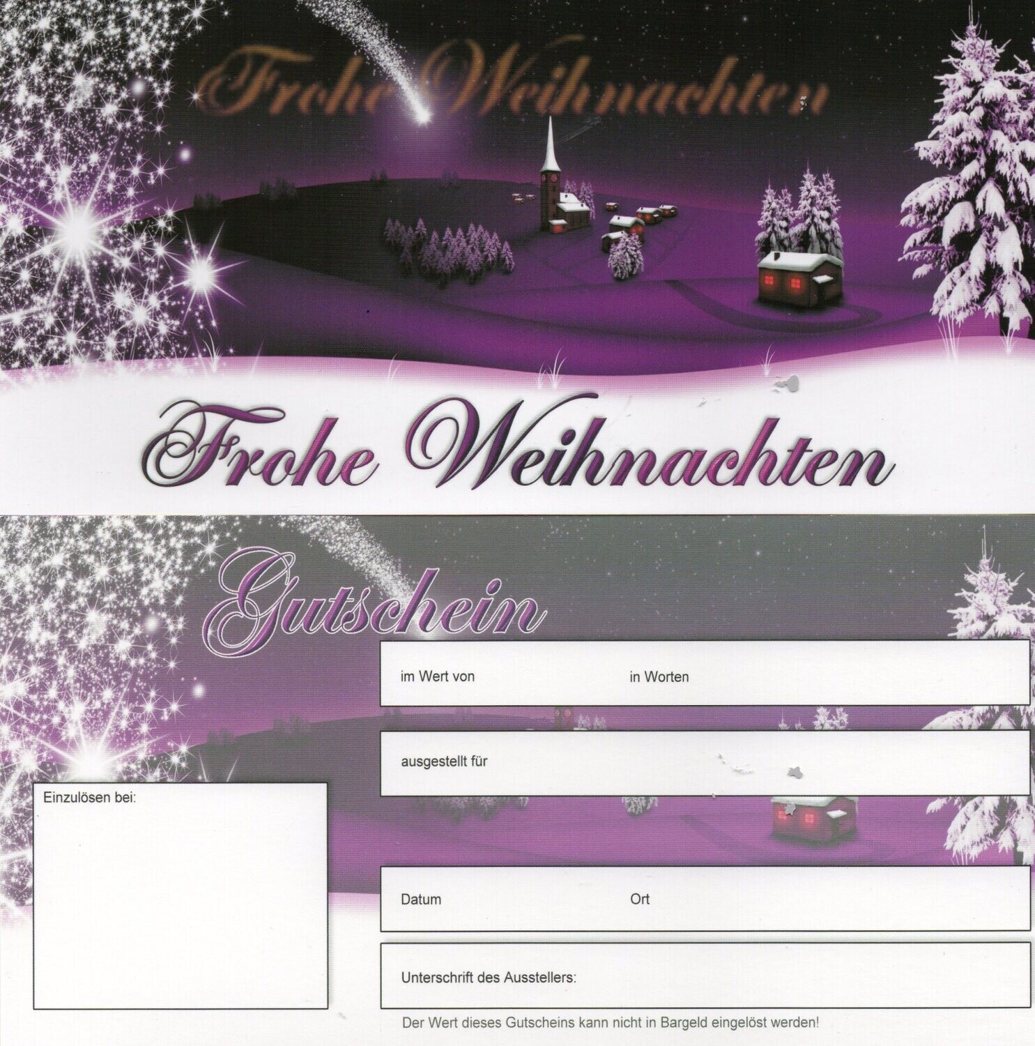 Gutscheine X-Mas