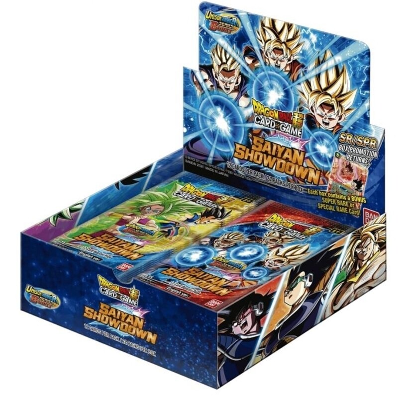 Caja de 24 sobres Saiyan Showdown BT15 Dragon Ball Super Card Game