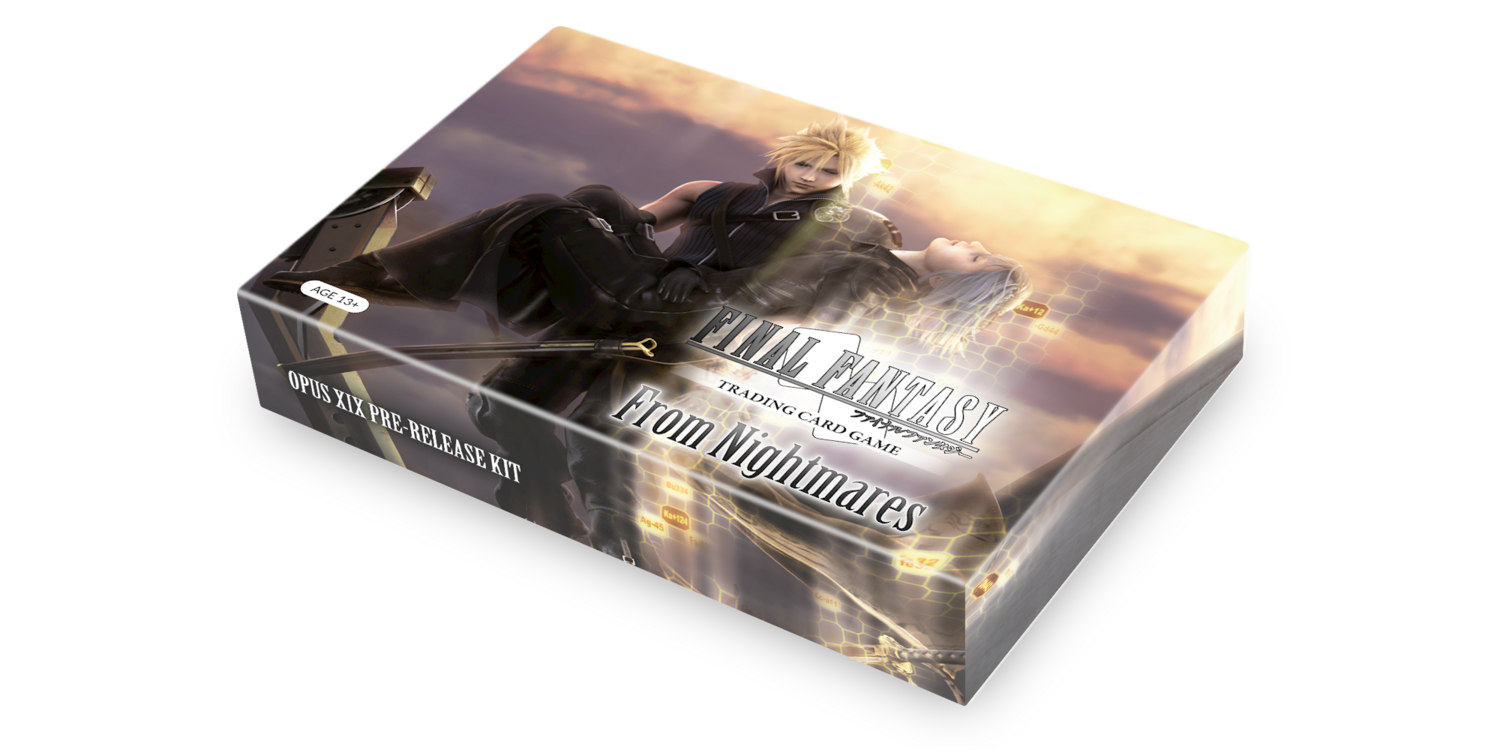 FINAL FANTASY TCG OPUS 19 From Nightmares  PRERELEASE - Kit de presentación - Inglés 