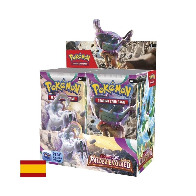 Caja de 36 sobres Pokémon Evoluciones de Paldea - Español 