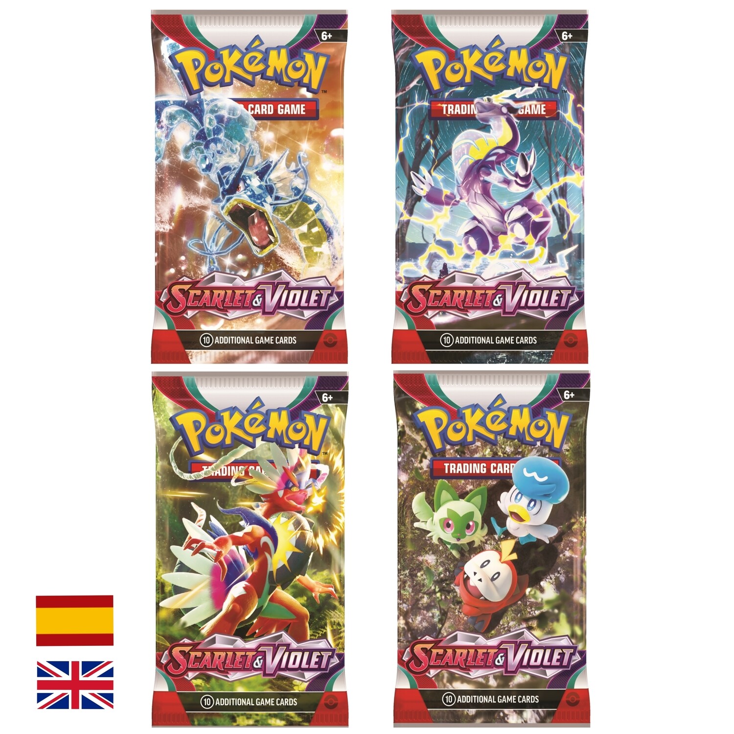 Sobres Pokémon Scarlet &amp; Violet y Escarlata y Purpura