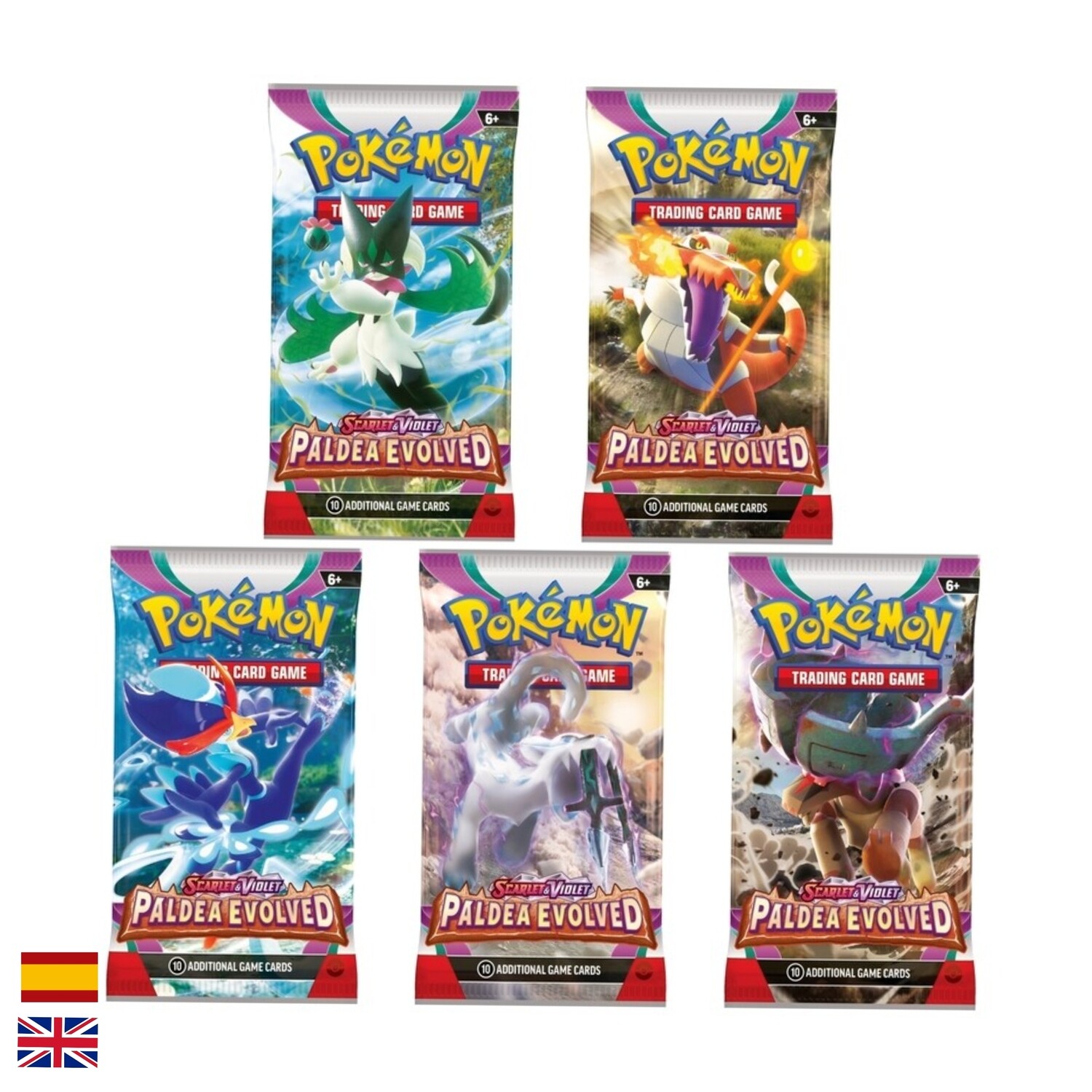 Sobres Pokémon Paldea Evolved y Evoluciones en Paldea