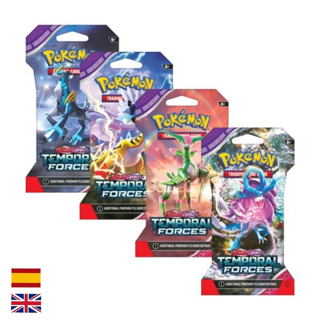 Sobre emblistado Pokémon Temporal Forces y Fuerzas Temporales