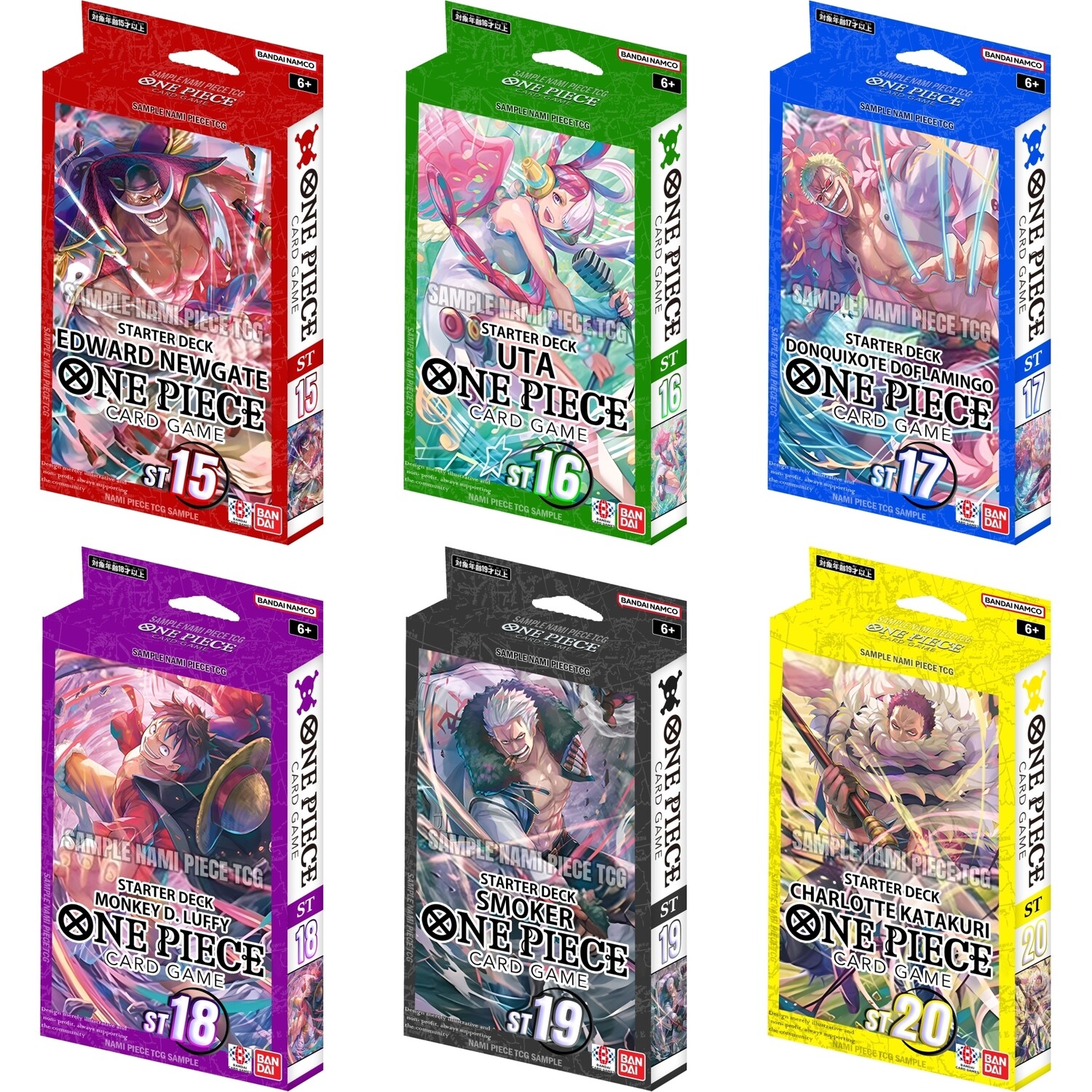 Starter Deck ST15 • ST16 • ST17 • ST18 • ST19 • ST20 - One Piece Card Game