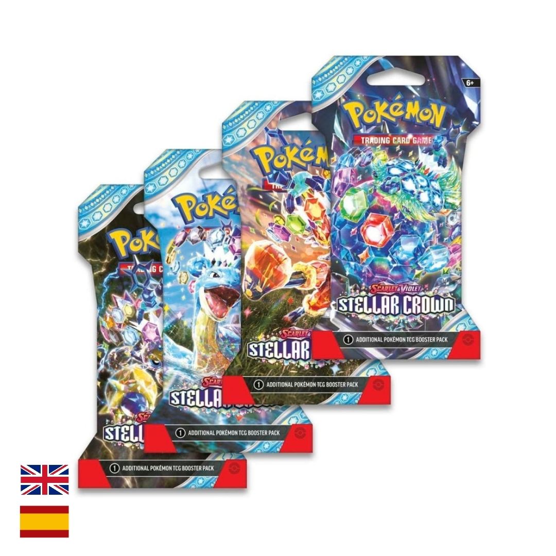 Sobre emblistado Pokémon Stellar Crown y Corona Astral