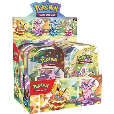 Mini Latas Pokémon Prismatic Evolutions y Evoluciones Prismáticas