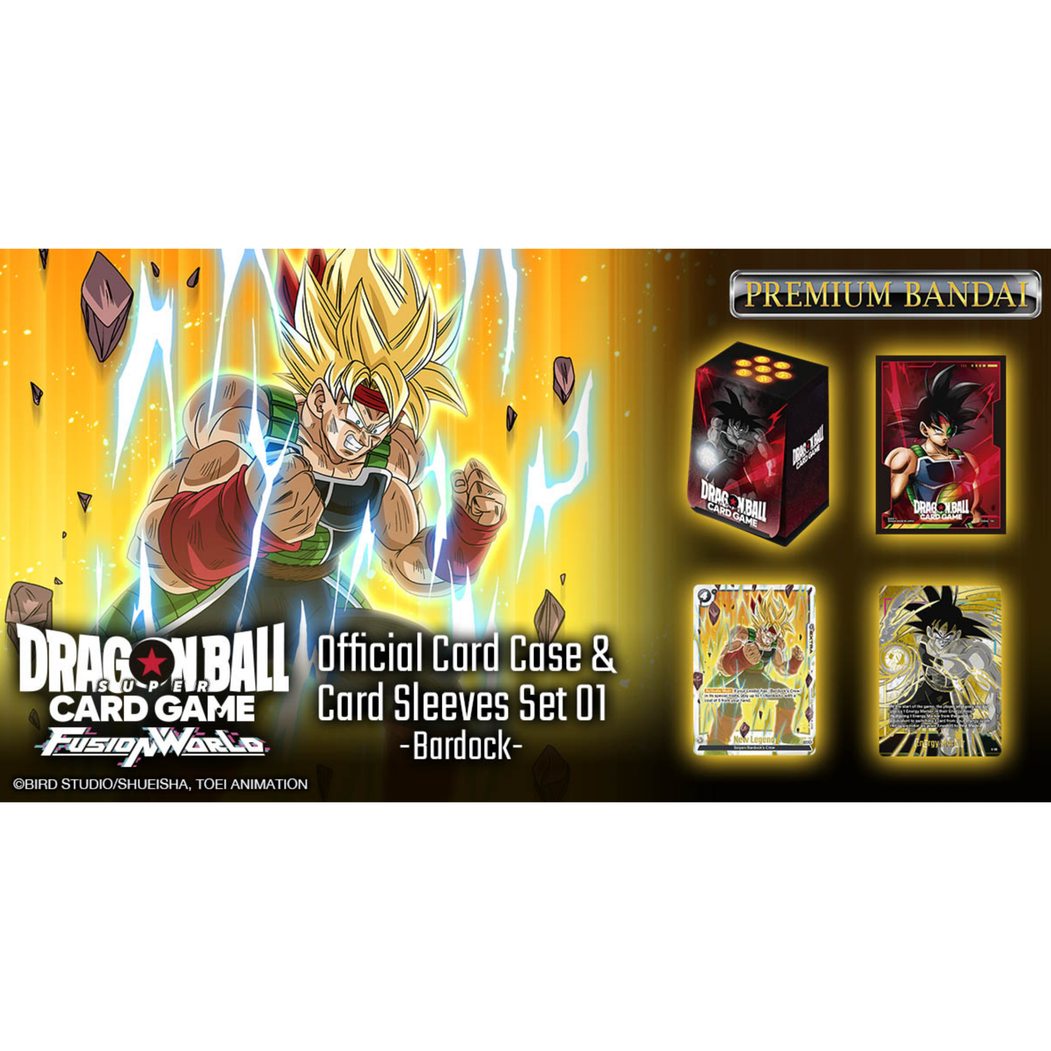 Official Card Case and Card Sleeves Set 01 - Bardock - Dragon Ball Super Card Game Fusion World