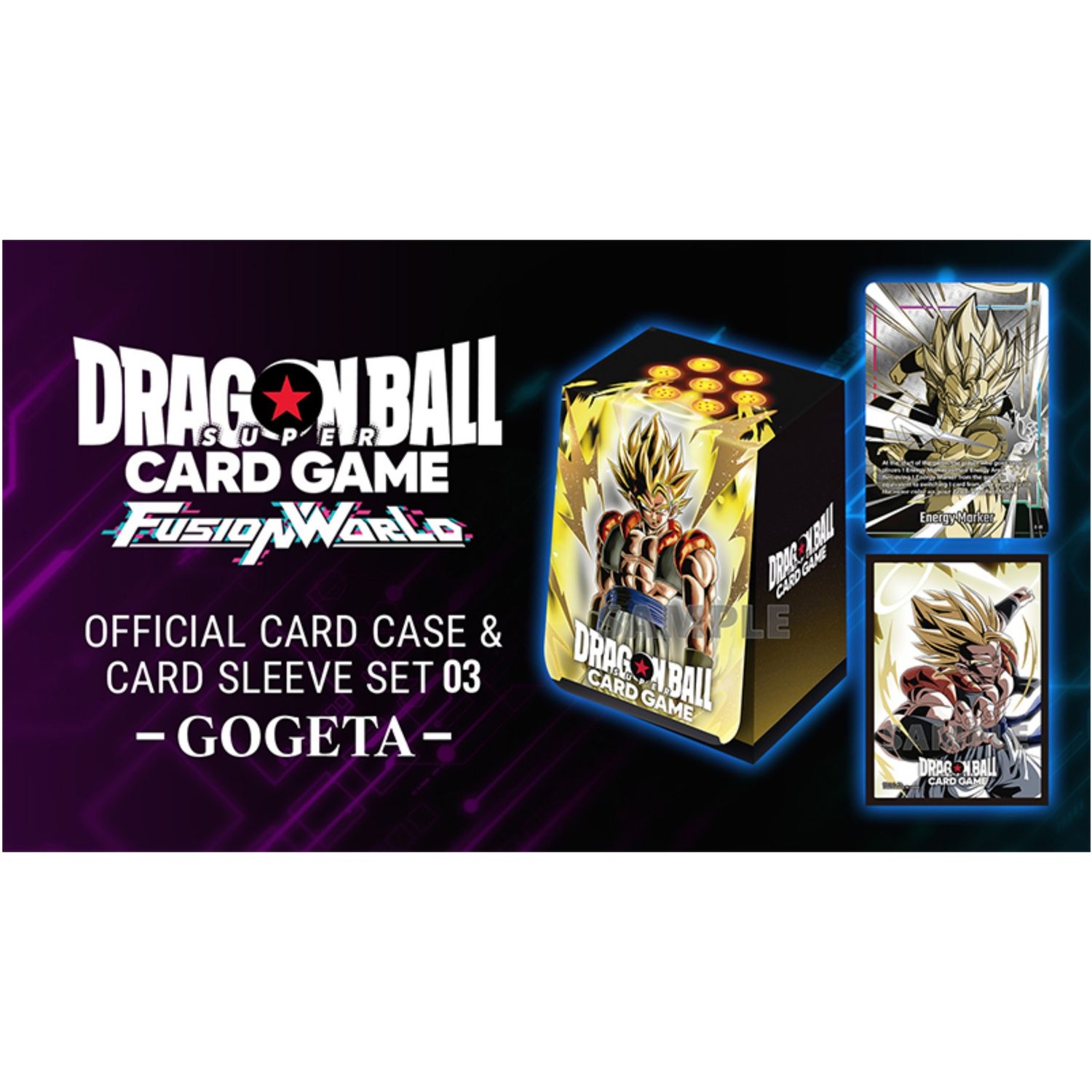 Official Card Case and Card Sleeves Set 03 - Gogeta - Dragon Ball Super Card Game Fusion World