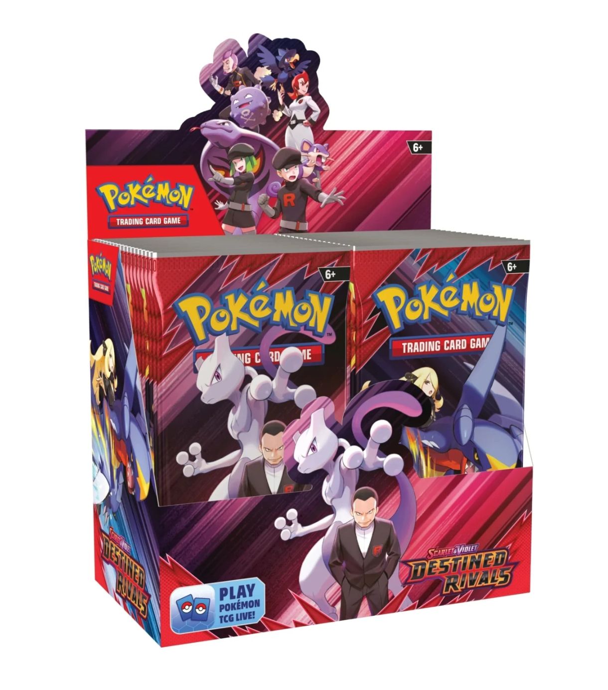 Caja 36 sobres Pokémon Destined Rivals y Rivales Predestinados