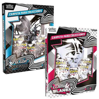 Binder Collection Pokémon White Flare - Black Bolt y Llama Blanca - Fulgor Negro