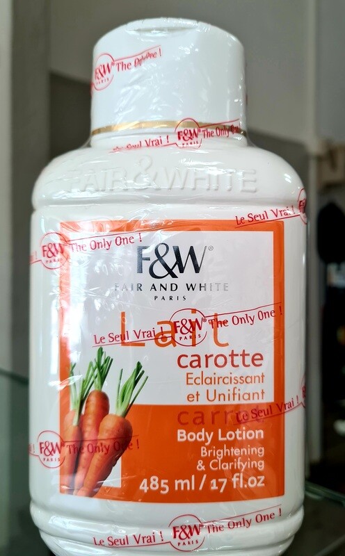 F&amp;W Lait Carote Eclaircssant (485ml)17oz