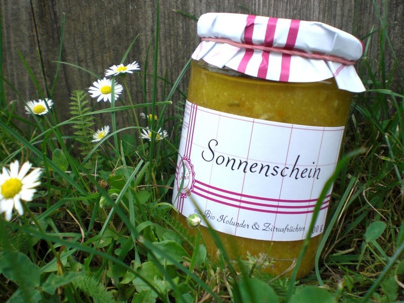Sonnenschein (Holunder mit Zitrusfrüchten) unbehandelter Frucht