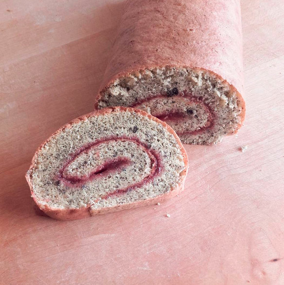 Mohn Biskuitroulade