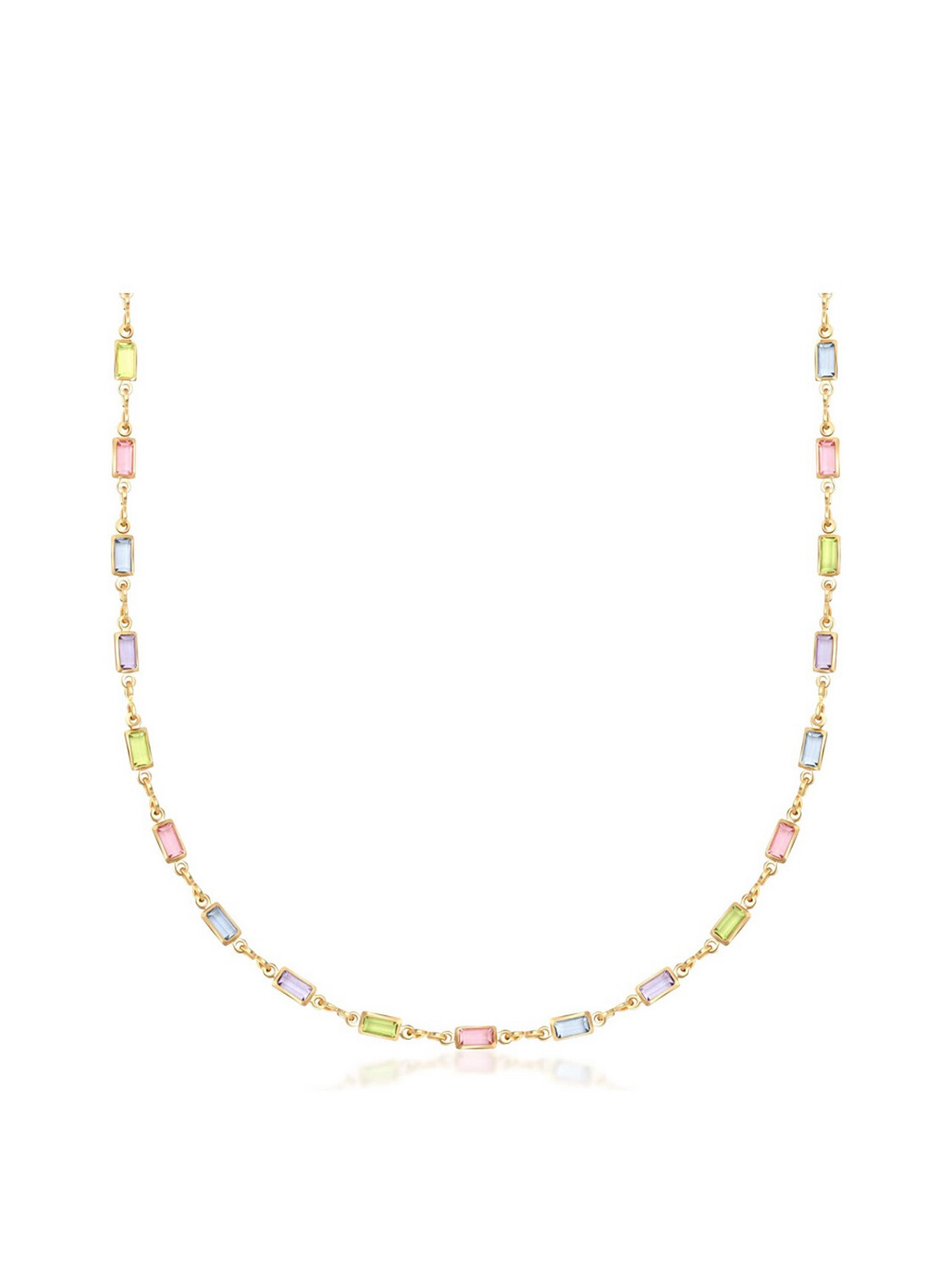 Devis Pastel Rainbow Gold Necklace