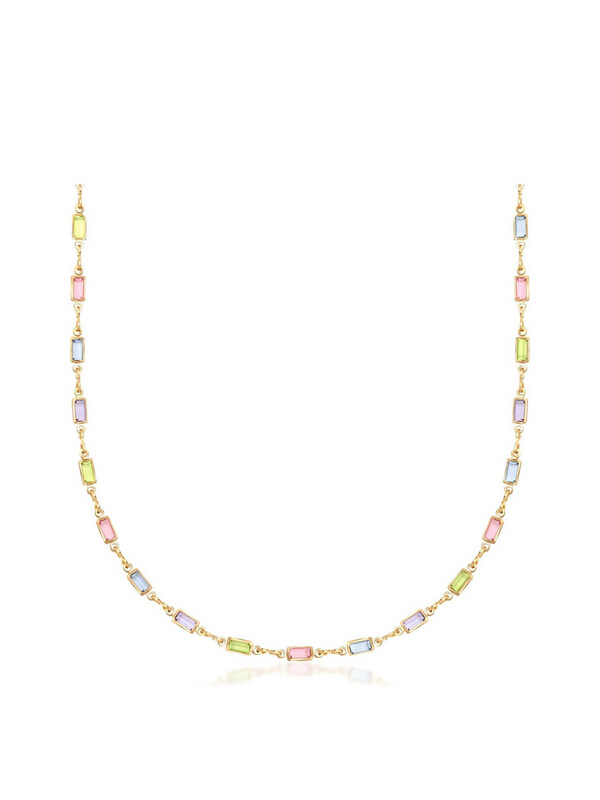 Devis Pastel Rainbow Gold Necklace